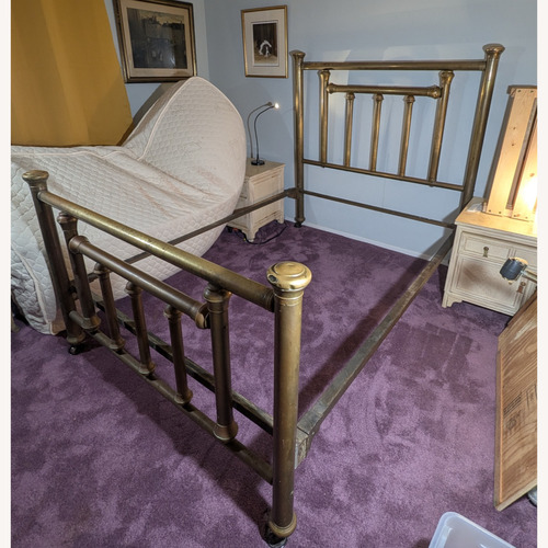 Used Brass Bed Frame 1920's  for sale on AptDeco