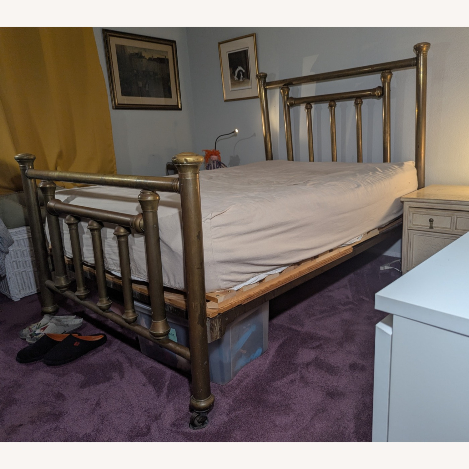 Brass Bed Frame 1920's  - image-2