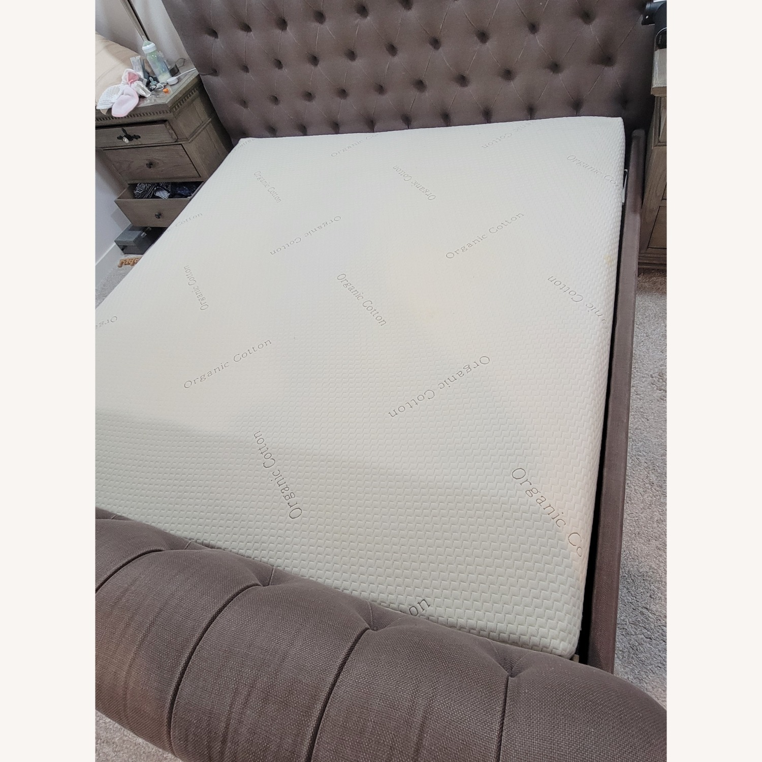 Restoration Hardware Dark Gray King Bed - image-3