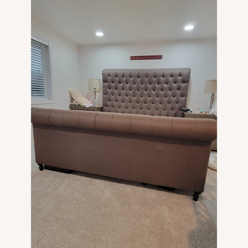 Used Restoration Hardware Dark Gray King Bed for sale on AptDeco