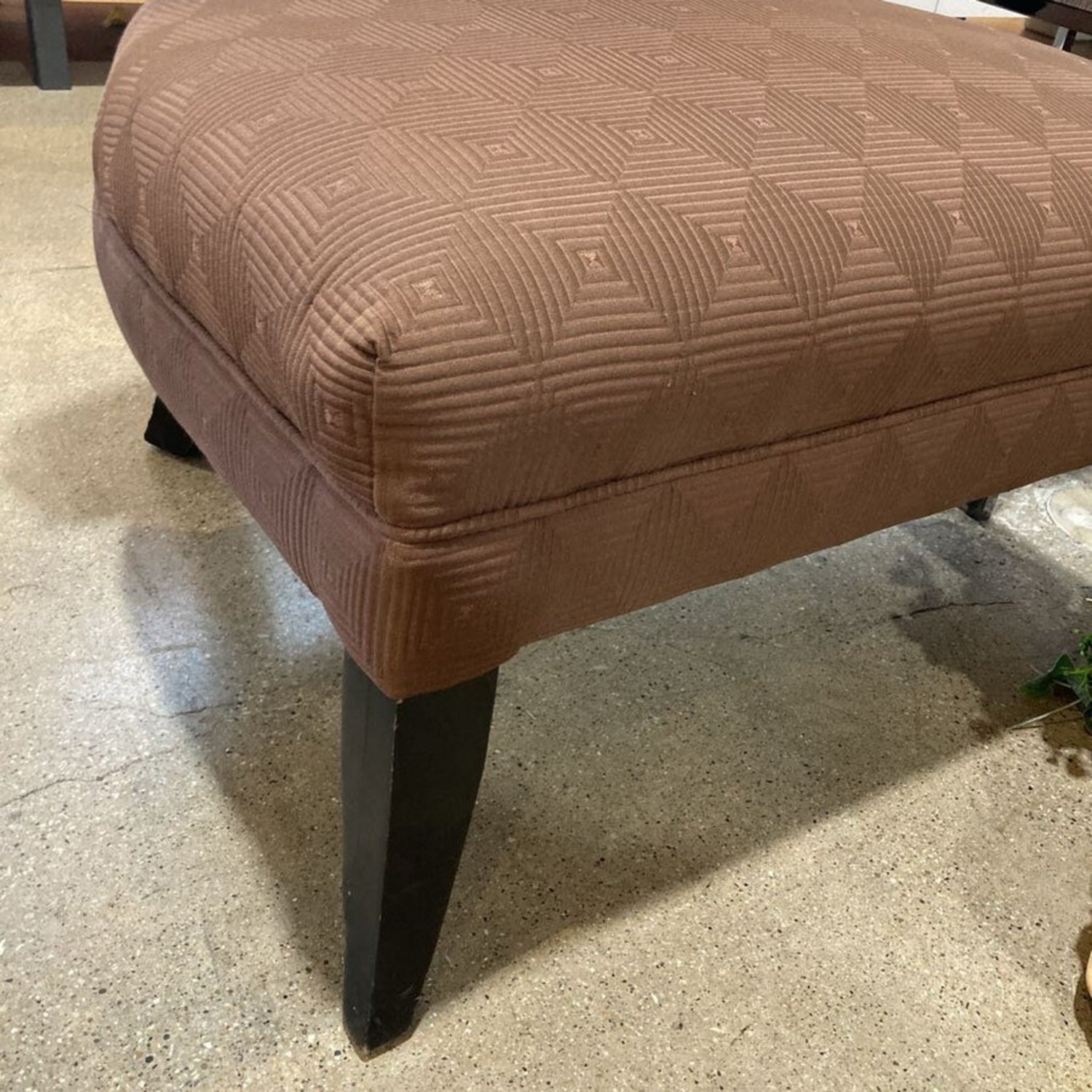 Patterned Armless Accent Chair Brown - image-5