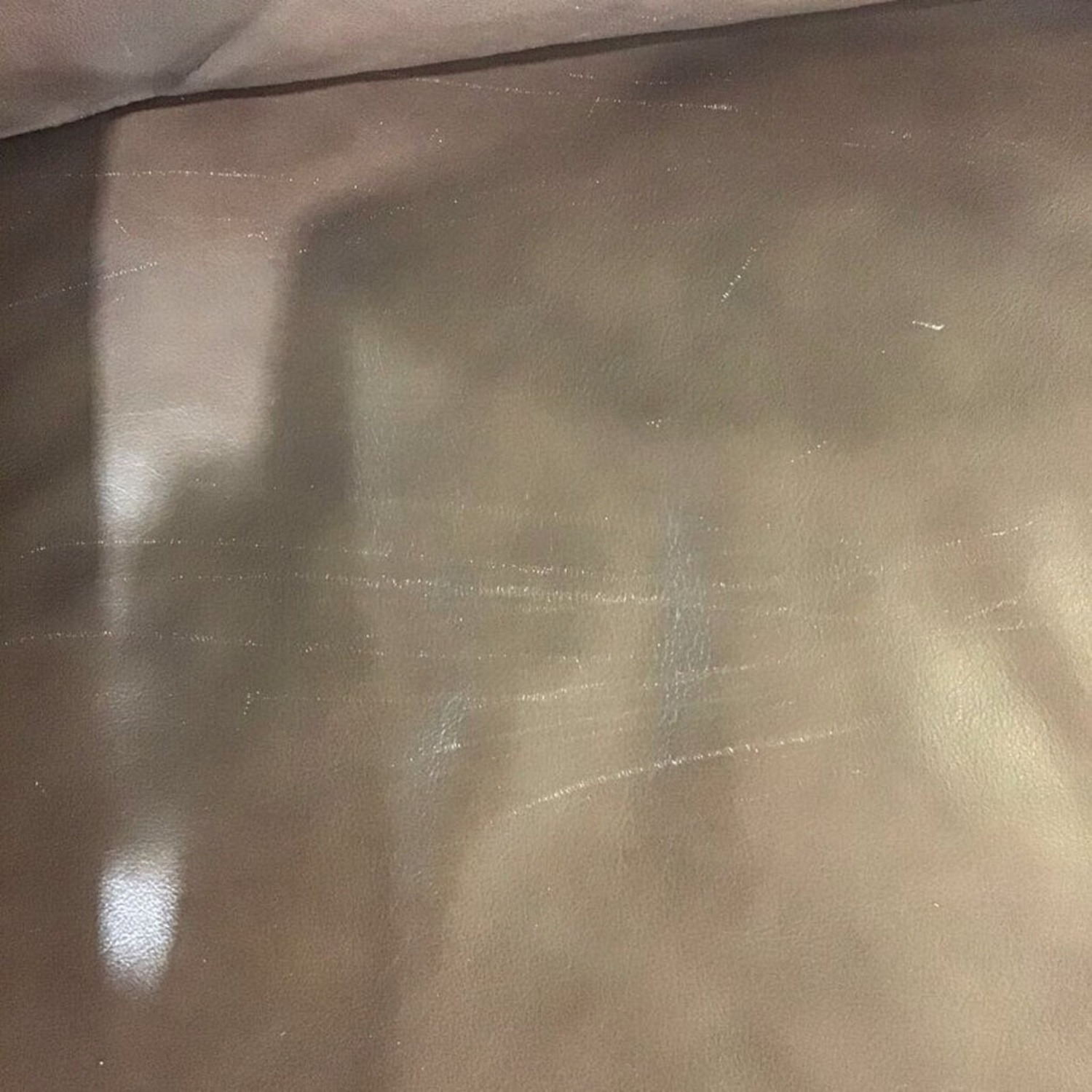 Faux Leather Two-Seat Rollarm Loveseat - image-5