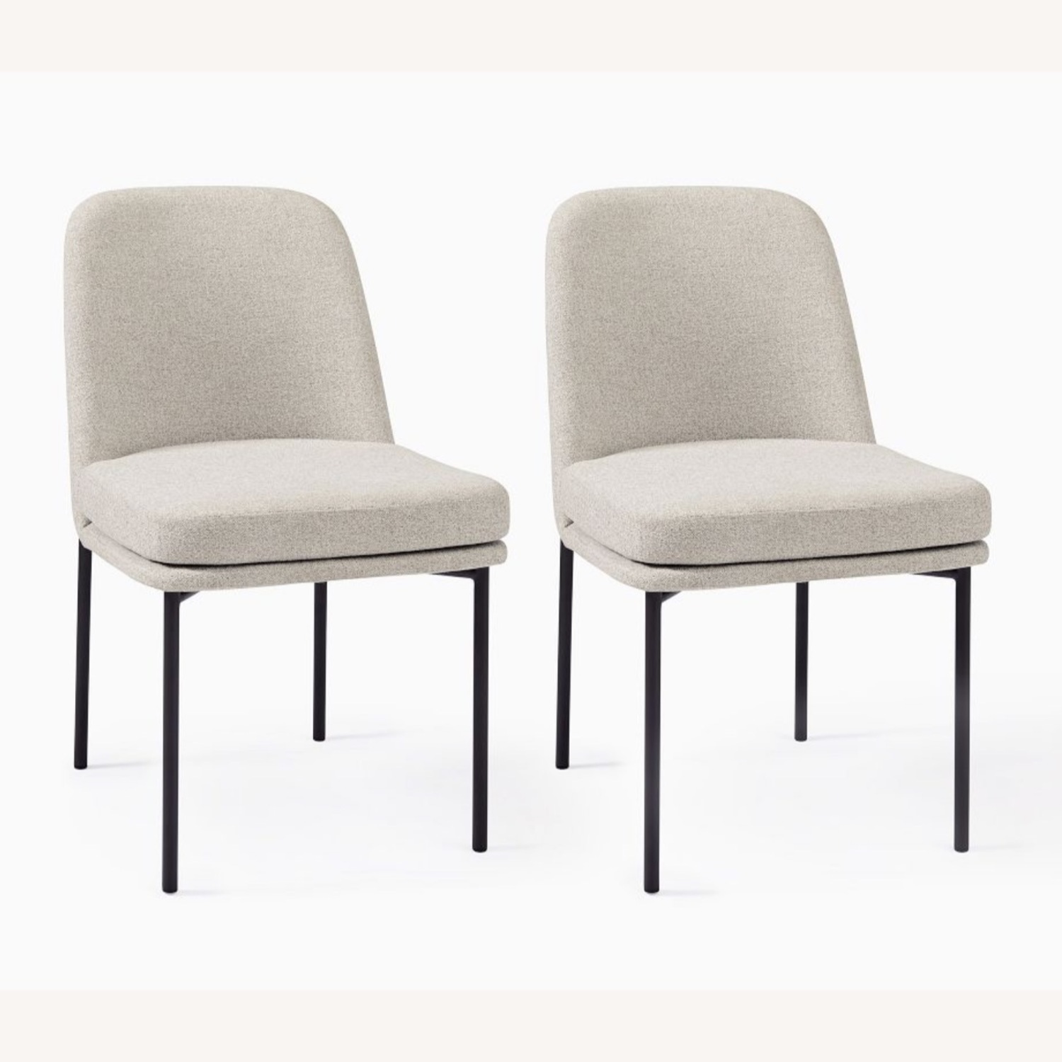 West Elm Jack Metal Frame Dining Chairs - image-0