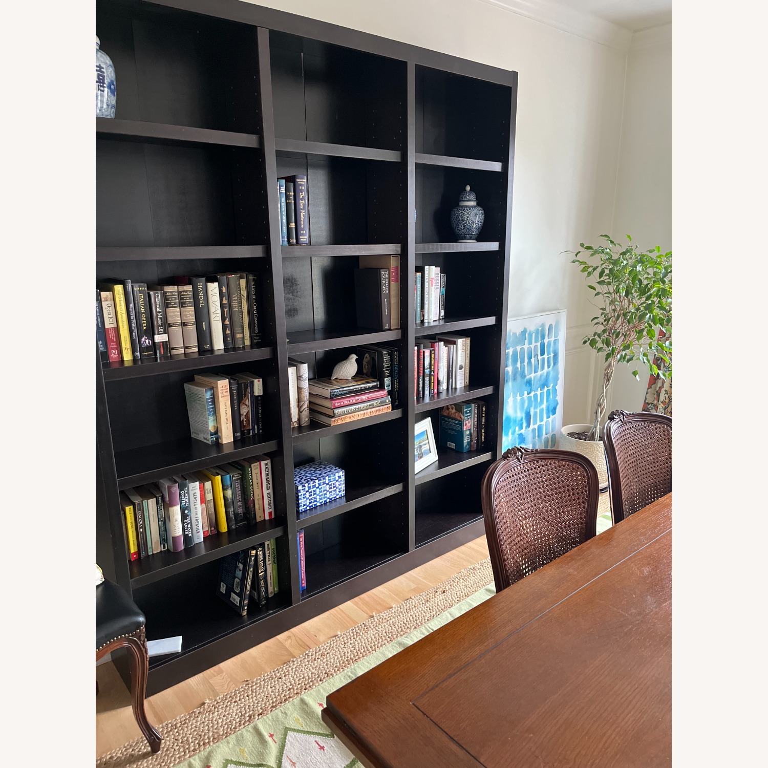 Library Wood Bookcase, 18 Shelves. Espresso - image-3