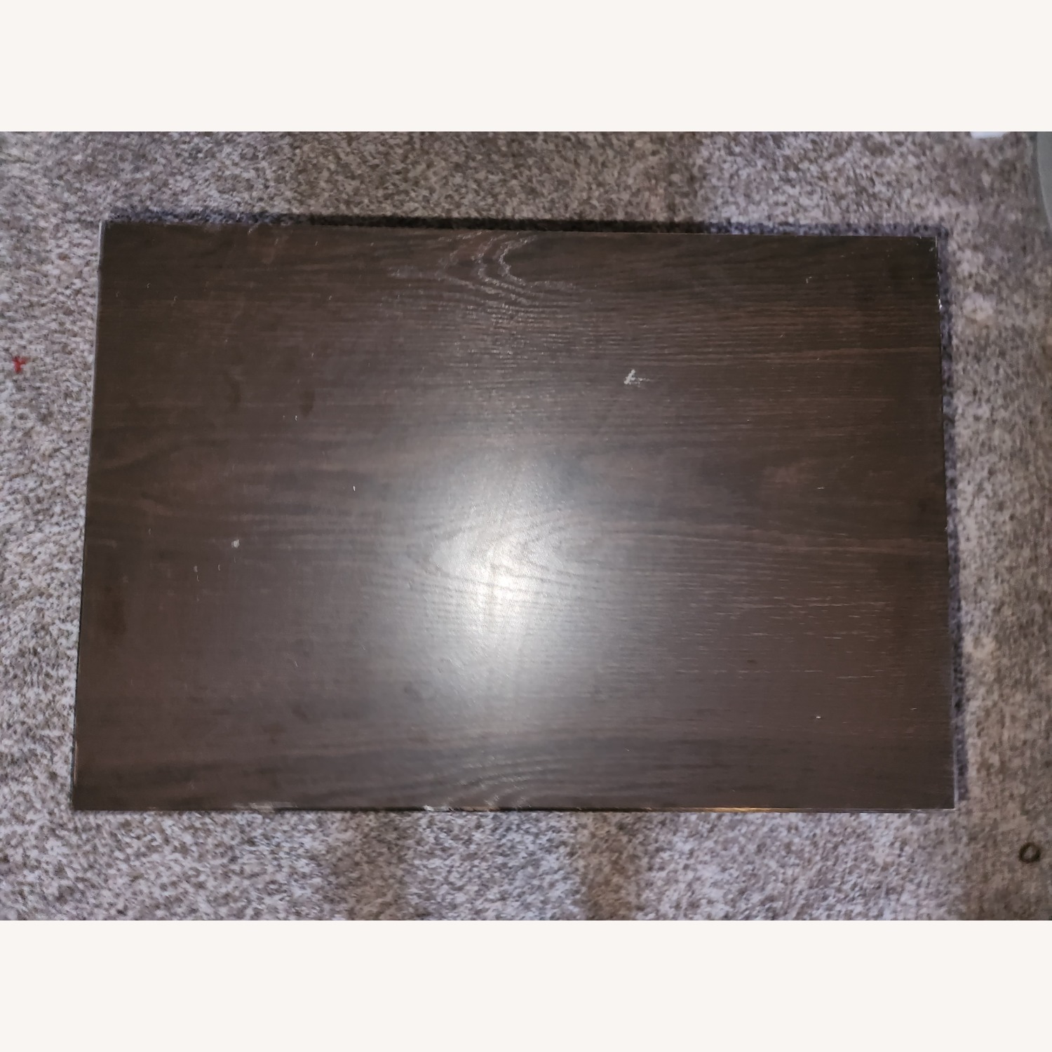 Cort Furniture Dark Brown Fabric Nightstand - image-4