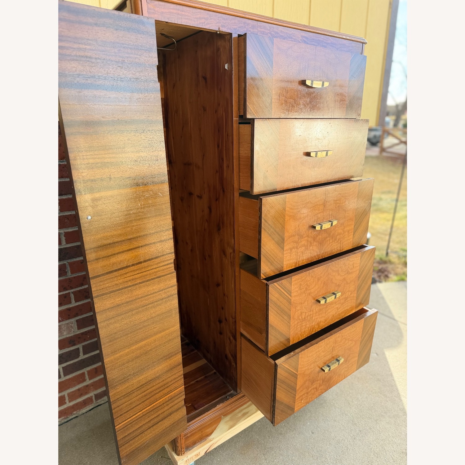 Vintage/Antique Chifferobe Wardrobe Dresser - image-2