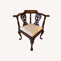 Vintage/Antique Finds Dark Brown Accent Chair