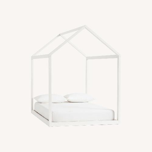 Used Pottery Barn Kids Camden House White Twin Bed for sale on AptDeco