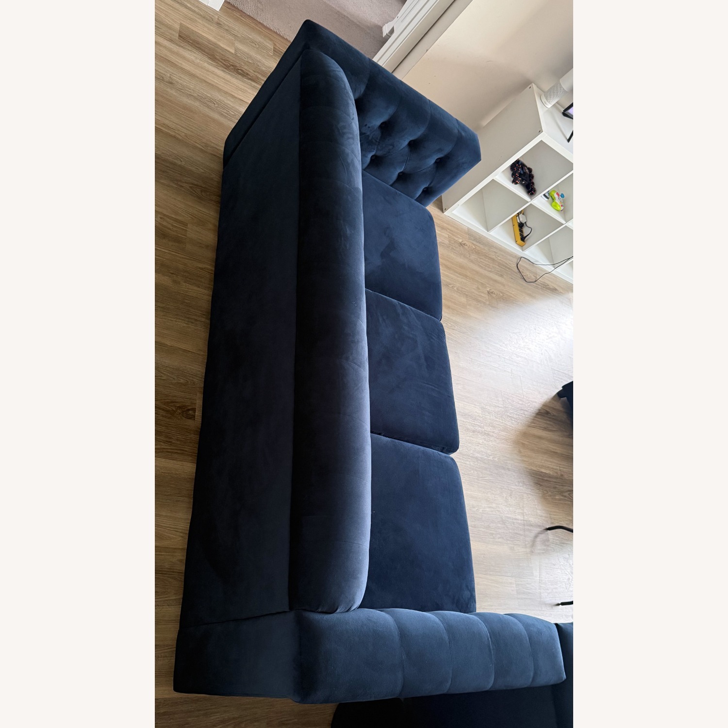 Ashley Furniture Blue Suede 3+ Seater Sofa - image-10