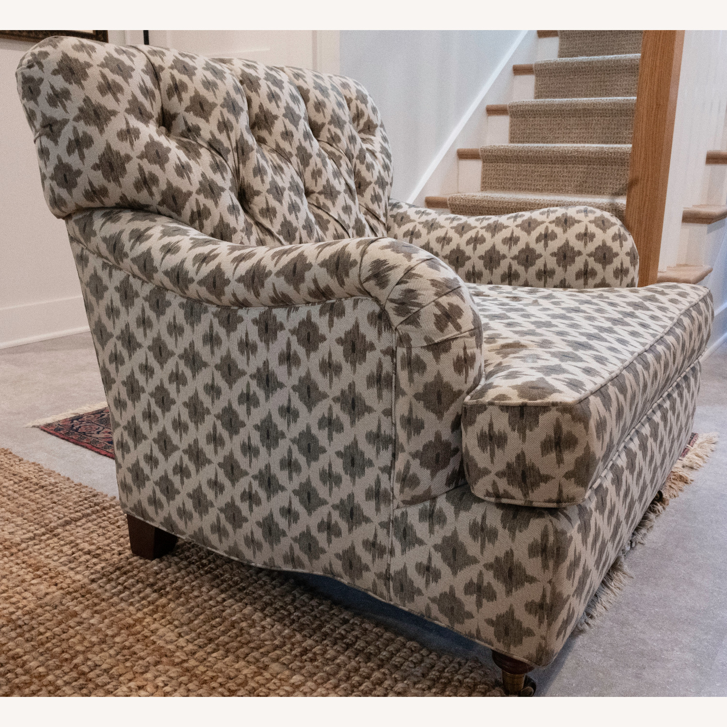 Baker Furniture Fabric Armchair - image-1