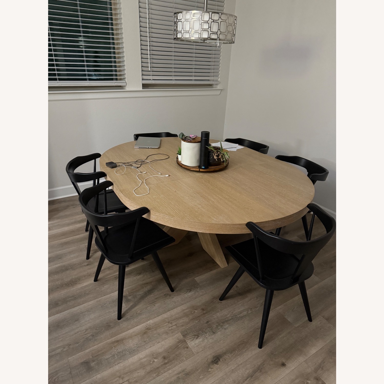 Pottery Barn Westen Black Wood Dining Chairs - image-3