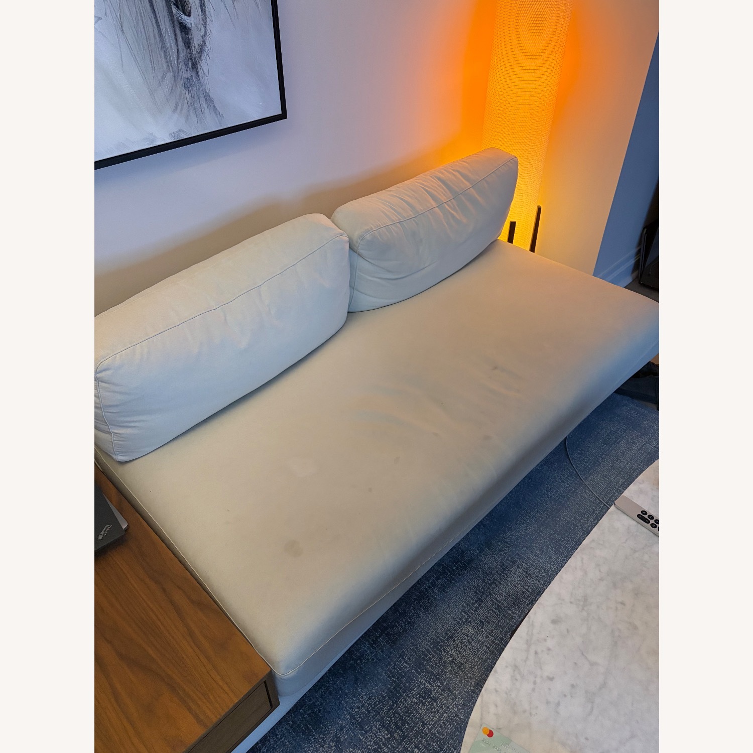 Rove Concepts Dresden White Fabric 2 Piece Sectional - image-3