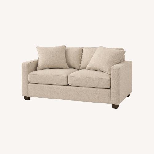 Used Room & Board York Natural Fabric Loveseat for sale on AptDeco