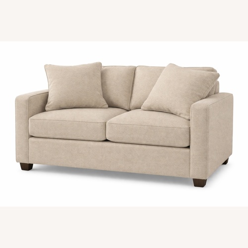 Used Room & Board York Natural Fabric Loveseat for sale on AptDeco