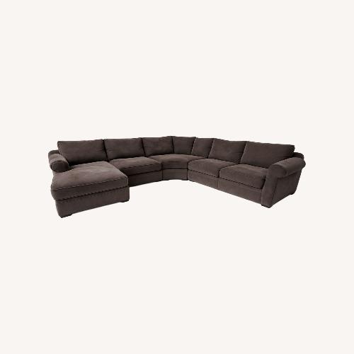 Used Arhaus Landsbury 5 Piece Charcoal Sectional for sale on AptDeco