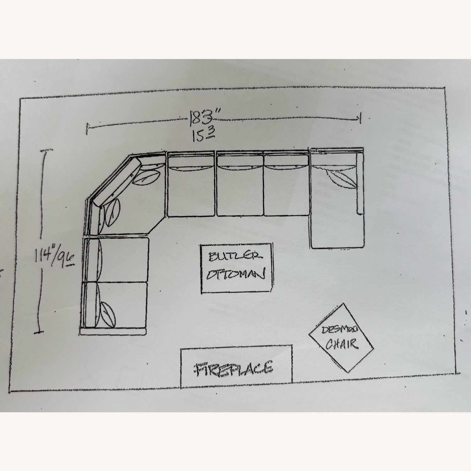 Arhaus Landsbury 5 Piece Charcoal Sectional - image-4