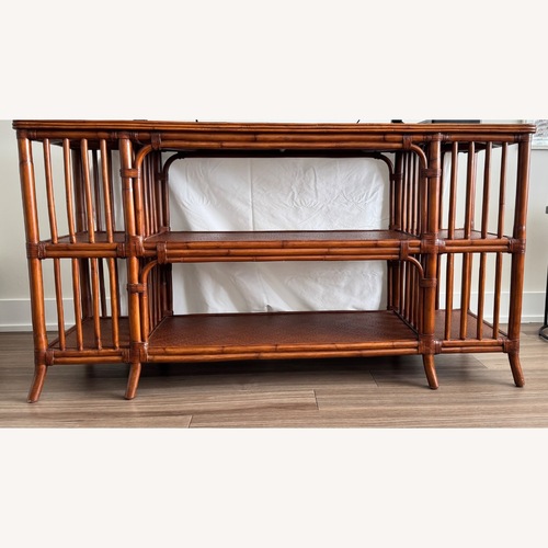 Used Ethan Allen Light Brown Wood Sideboard for sale on AptDeco