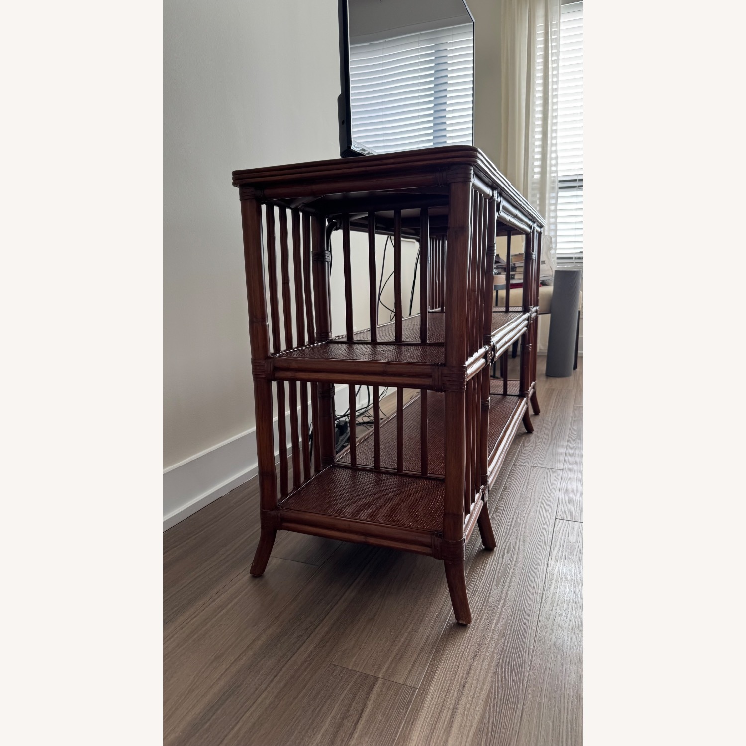 Ethan Allen Light Brown Wood Sideboard - image-2