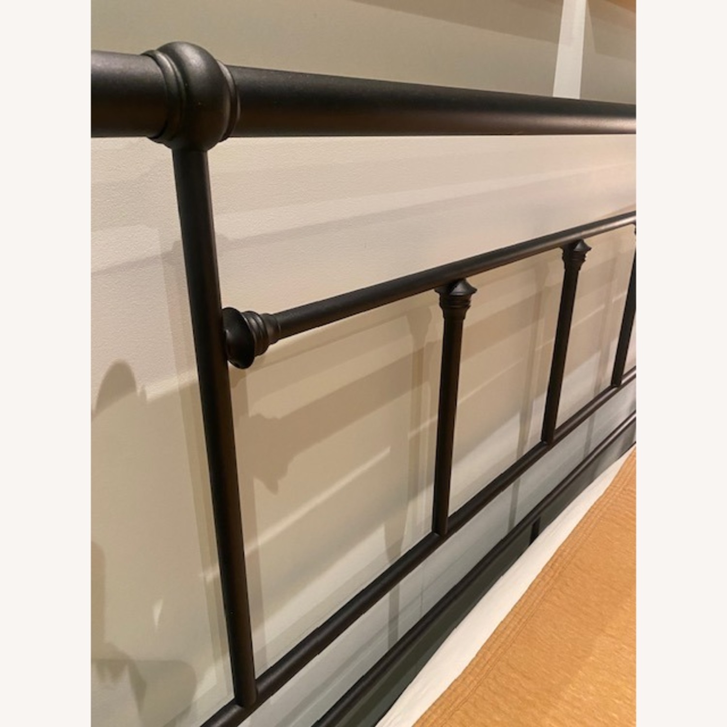 Wayfair Black Metal Headboard +Frame - image-2