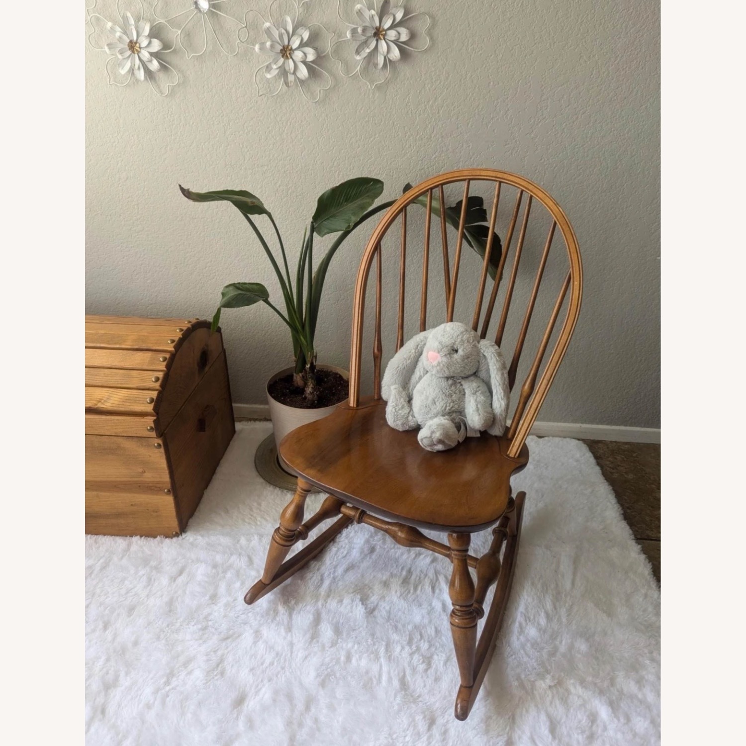 Nichols & Stone Dark Brown Wood Armchair - image-3