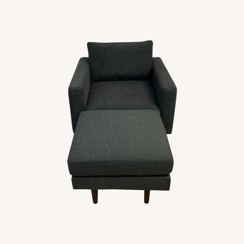 Used Burrow Nomad Armchair with Ottoman for sale on AptDeco