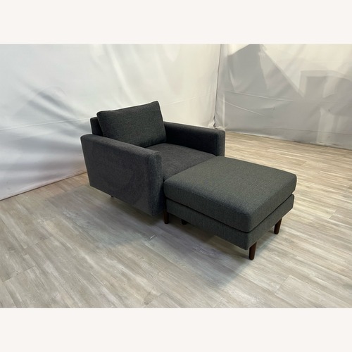 Used Burrow Nomad Armchair with Ottoman for sale on AptDeco