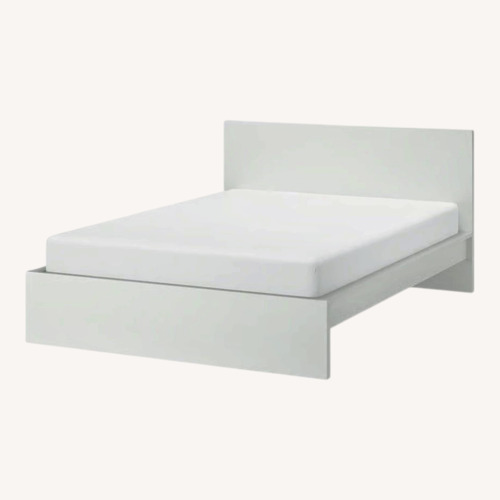 Used IKEA Malm White Wood Full Bed for sale on AptDeco