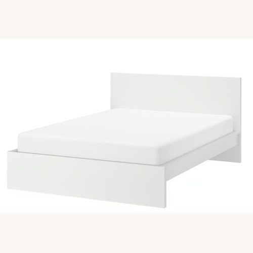 Used IKEA Malm White Wood Full Bed for sale on AptDeco