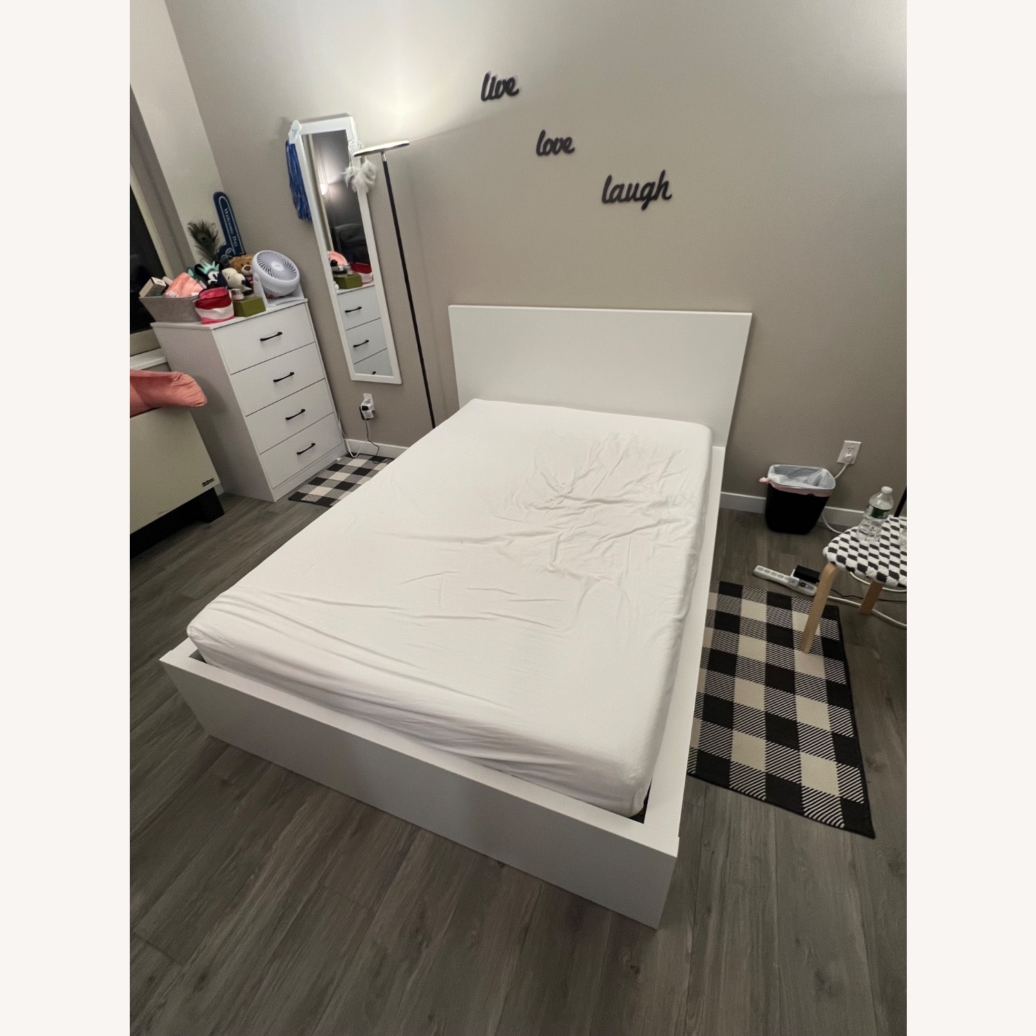 IKEA Malm White Wood Full Bed - image-5