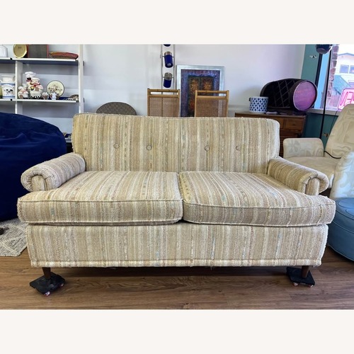 Used Vintage/Antique Natural Fabric 2 Seater Sofa for sale on AptDeco
