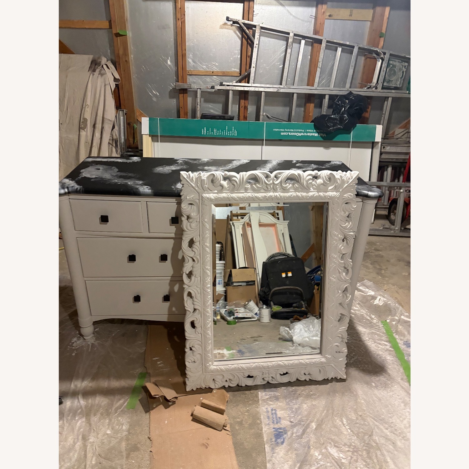 White Wood Dresser - image-7