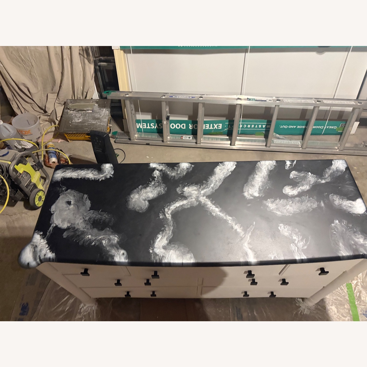 White Wood Dresser - image-5