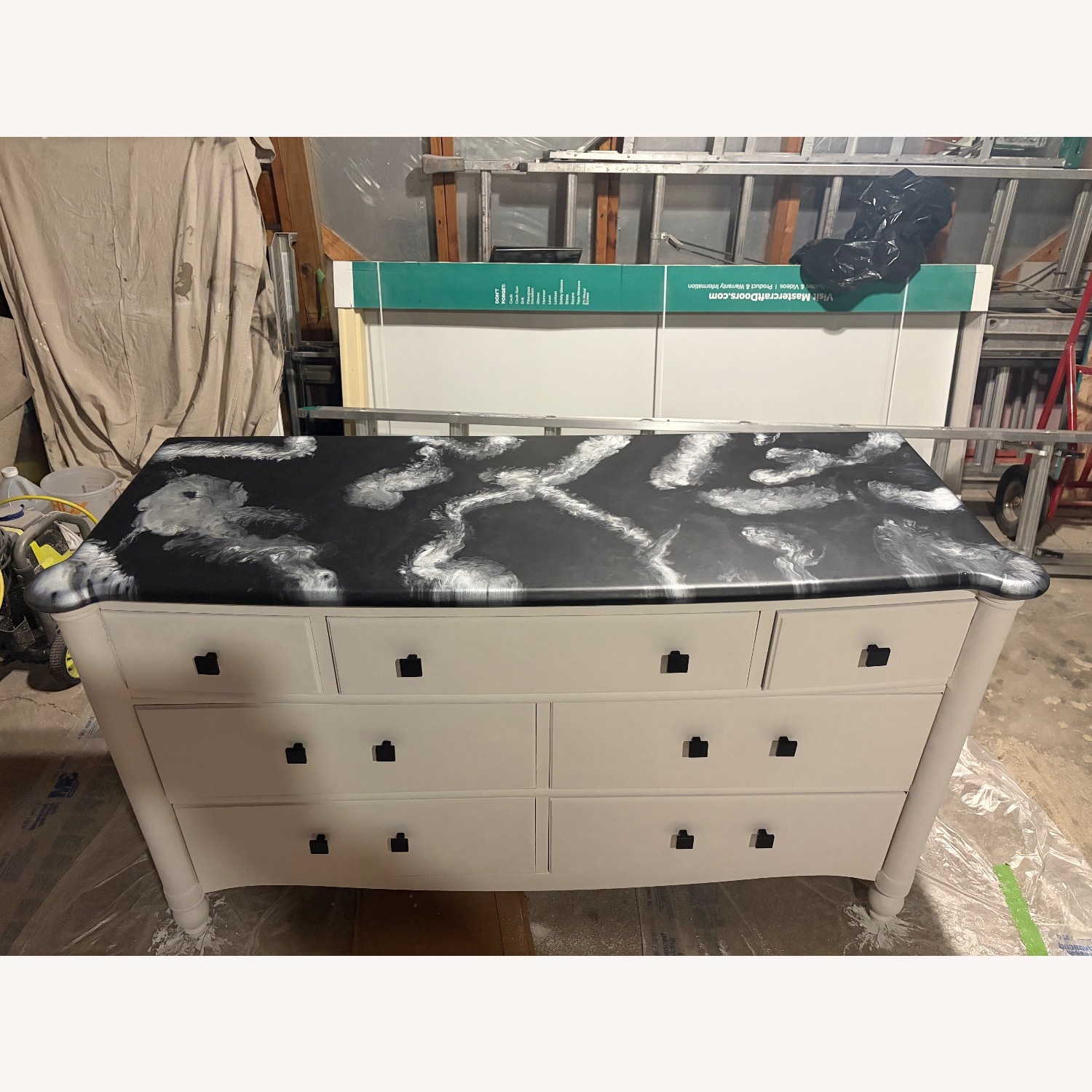 White Wood Dresser - image-3