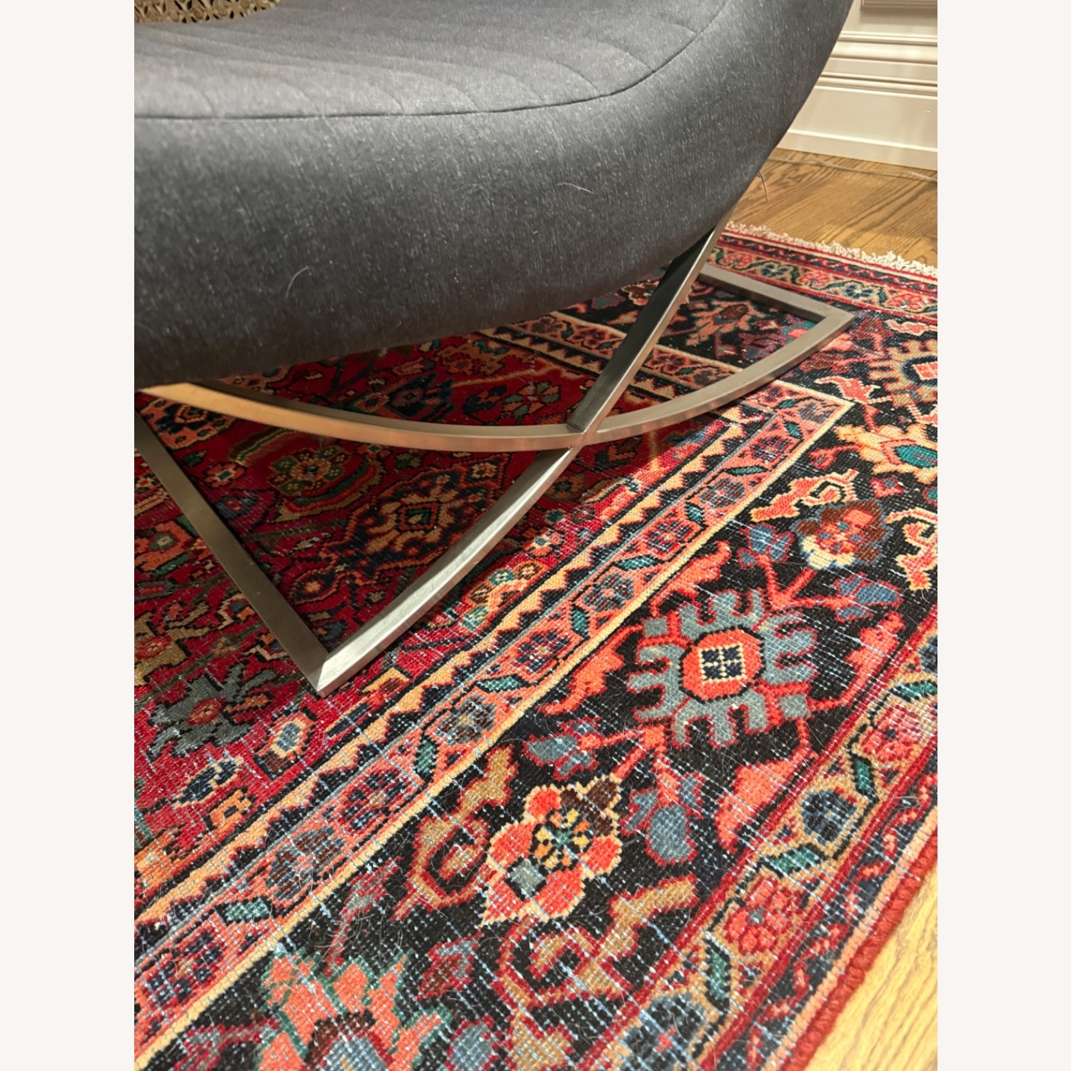 Crate & Barrel Cooper Light Gray Fabric Accent Chairs - image-7