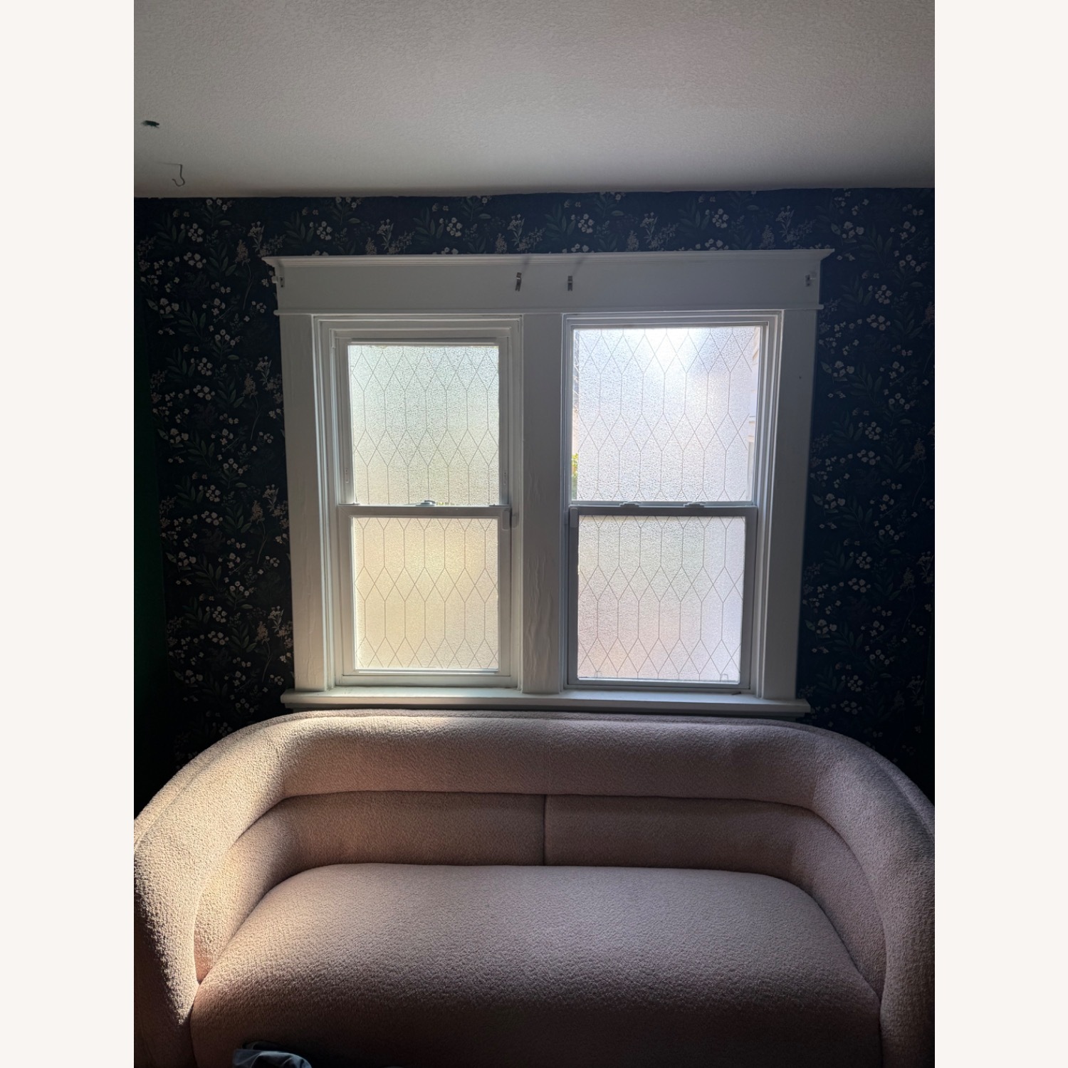 Home & Beyond 88in Baby Pink Couch - image-2