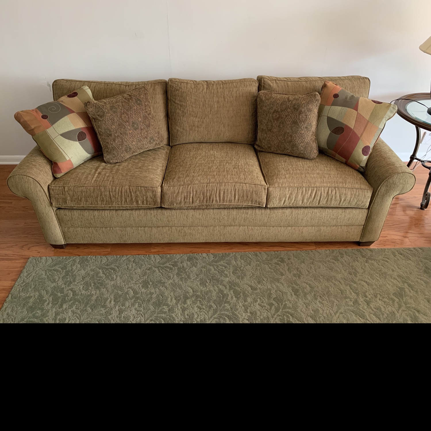 Ethan Allen 3 Seater Sofa & Covers - image-1