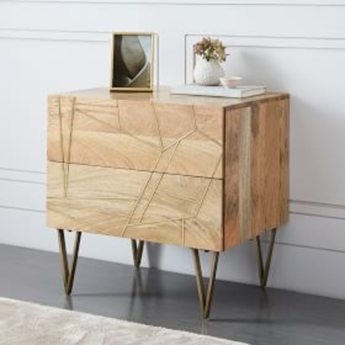 Used West Elm Roar & Rabbit™ Geo Inlay Nightstand (24") for sale on AptDeco