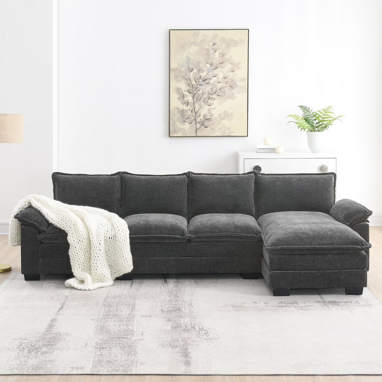 Amazon Hera's House Fabric 3+ Seater Sofa - image-0