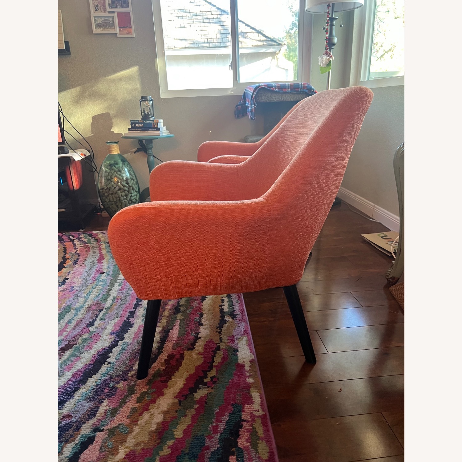 Ashley Furniture Orange Fabric Armchair - image-1