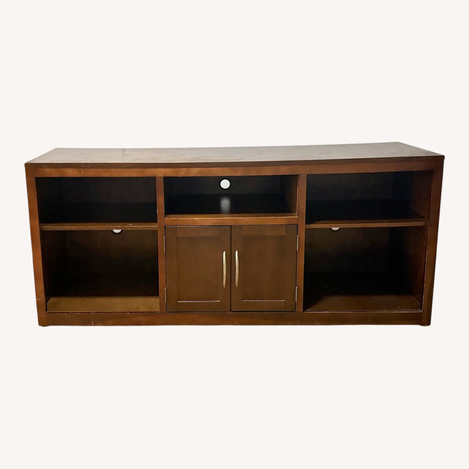 Dark Brown Media Storage - image-0