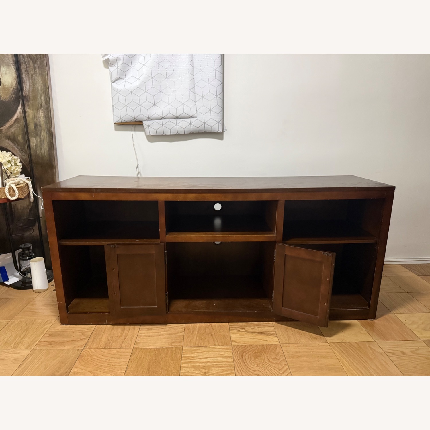 Dark Brown Media Storage - image-2