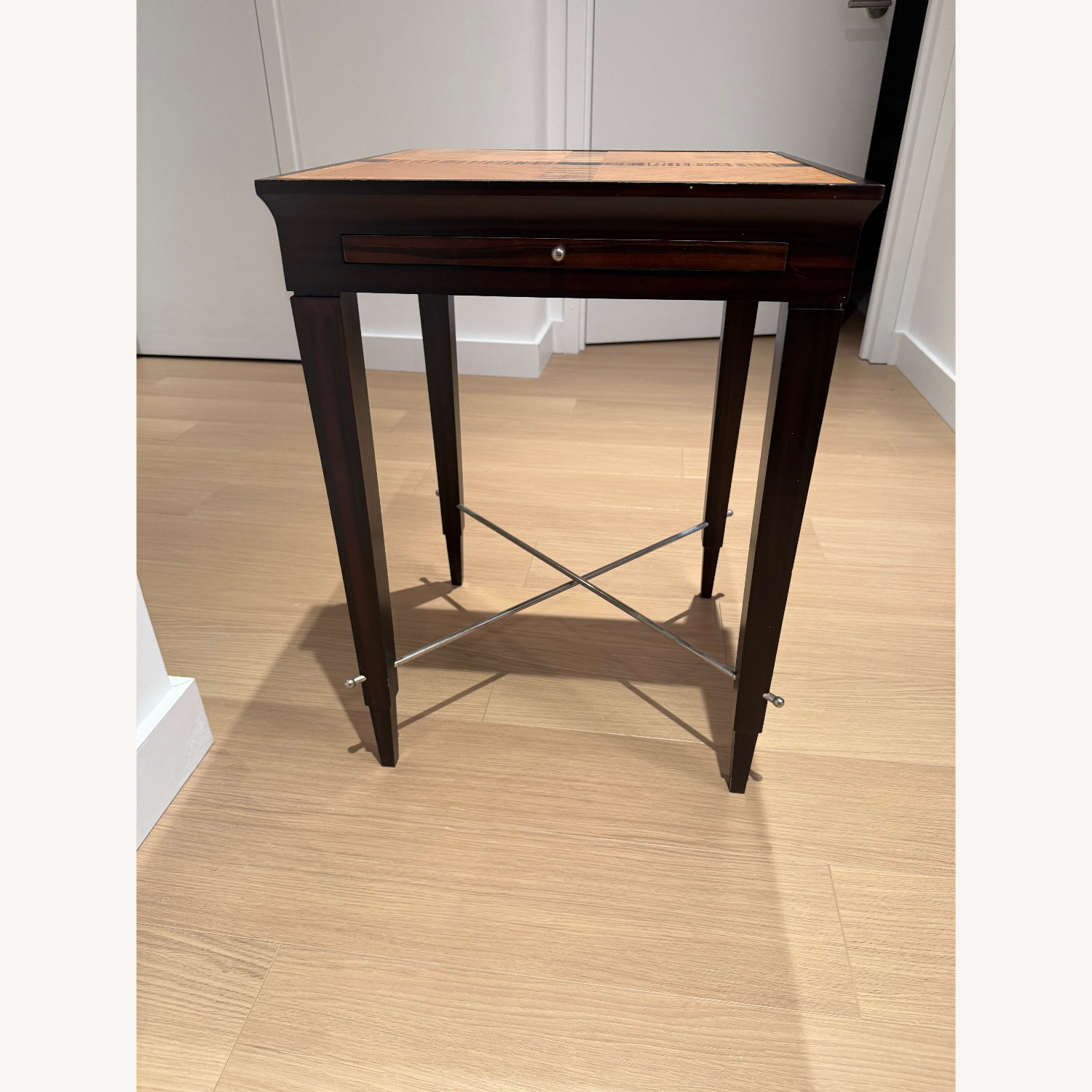 Natural Wood Side Table - image-2