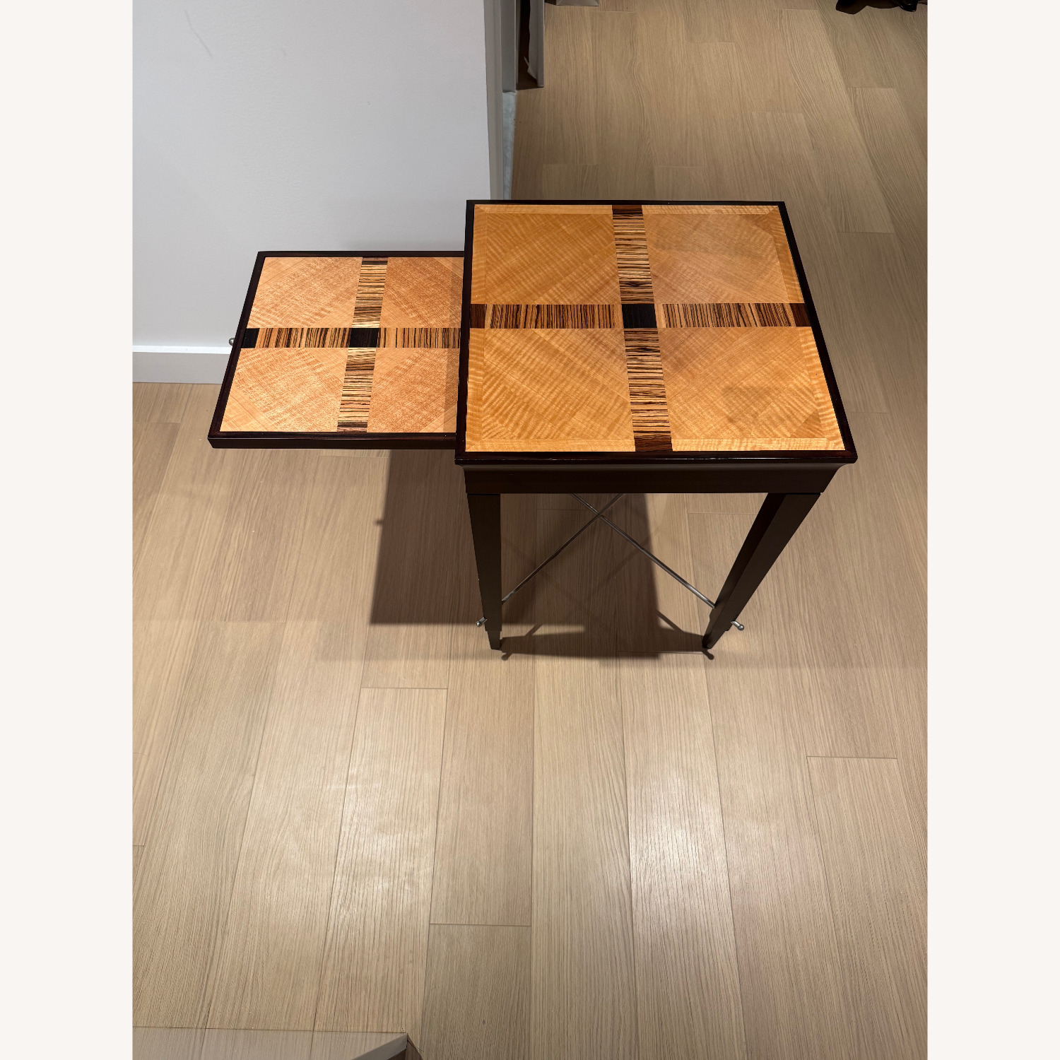 Natural Wood Side Table - image-1