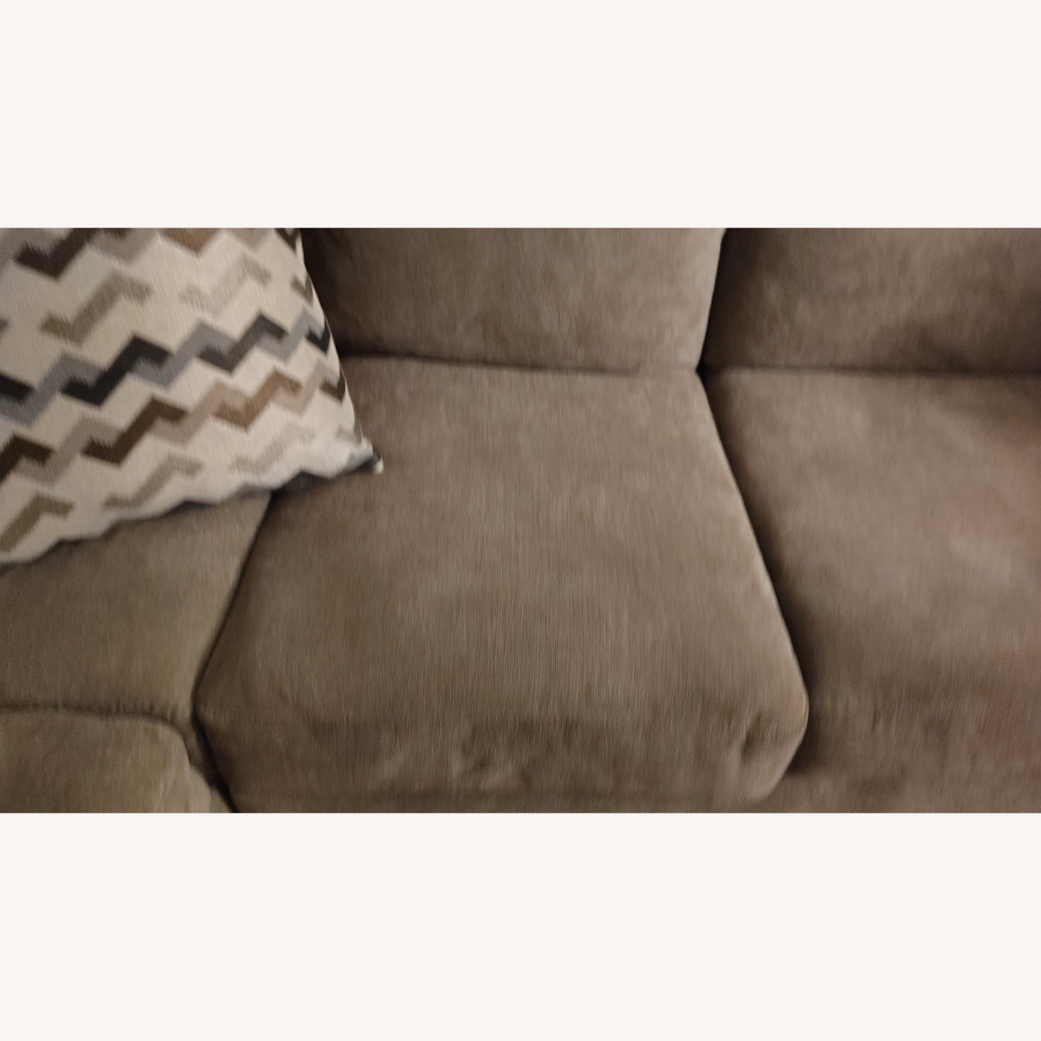 Dark Brown Cotton 2 Piece Sectional - image-5