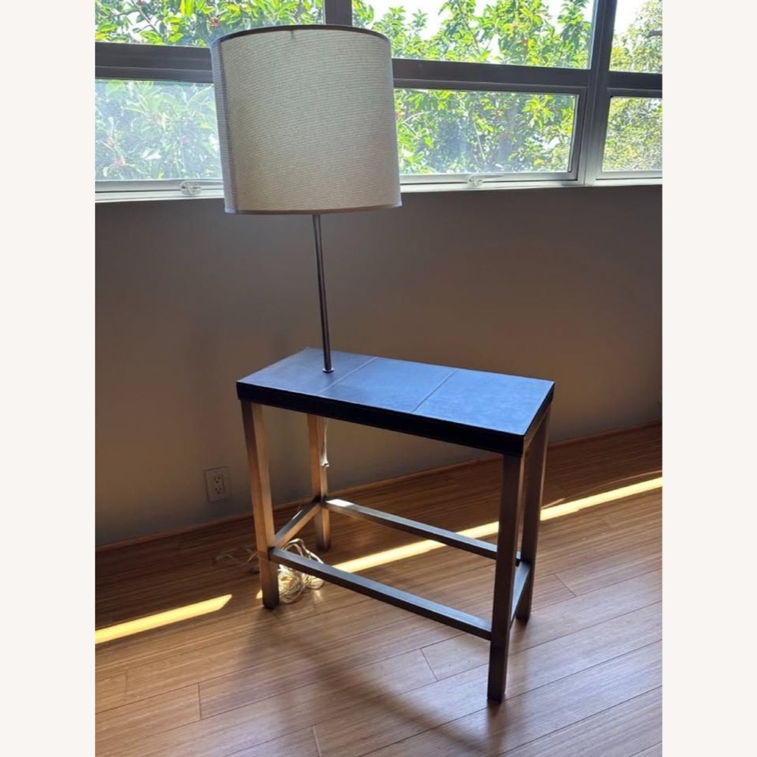 Ethan Allen End Tables with Built-in Lamp - image-1