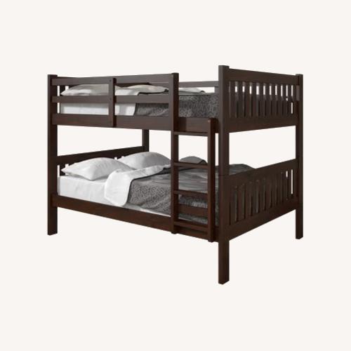Used Rooms To Go Kids Aleyna I Dark Brown Full/Full Bunk Bed for sale on AptDeco