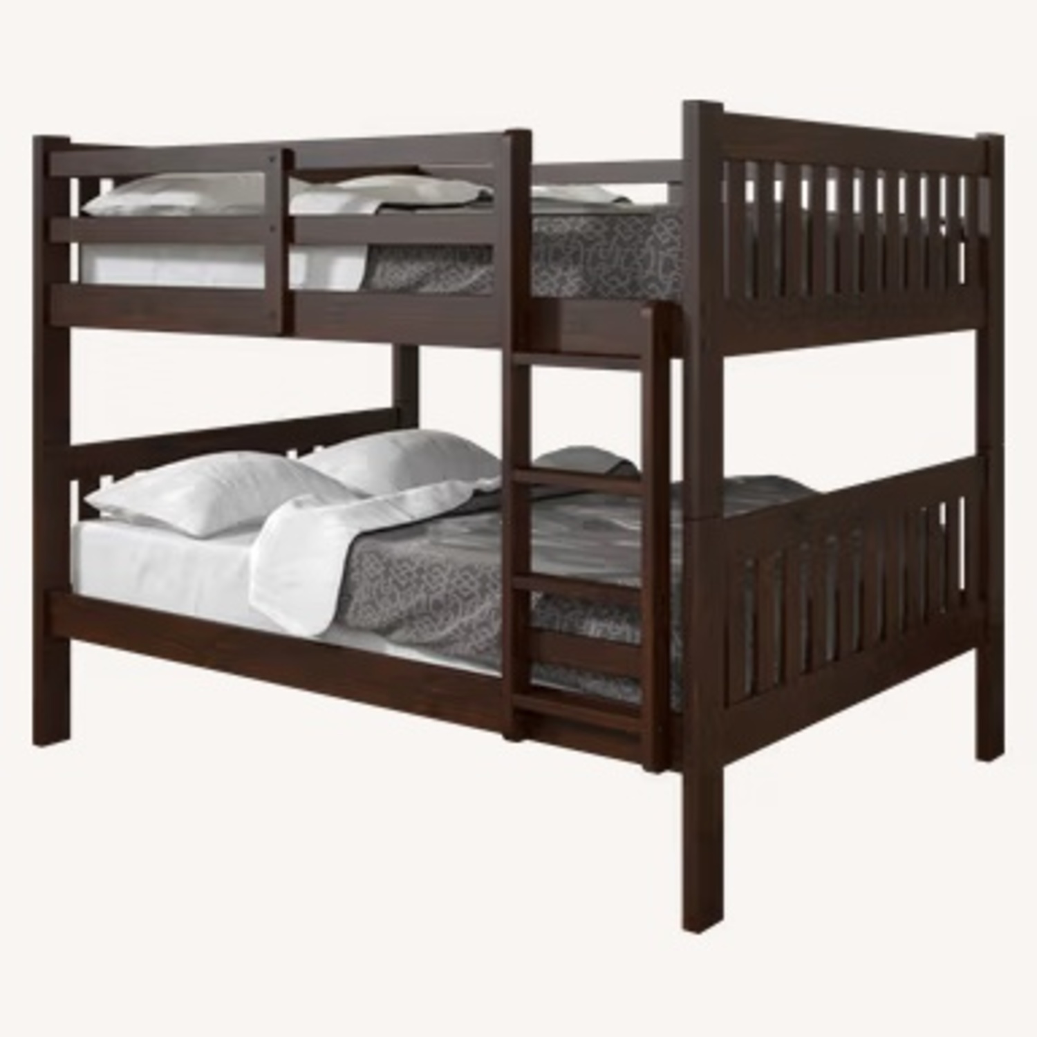Rooms To Go Kids Aleyna I Dark Brown Full/Full Bunk Bed - image-4