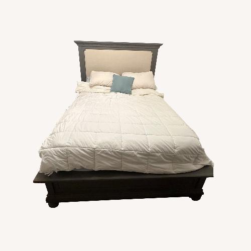 Used St. James Upholstered Bed (Queen) for sale on AptDeco