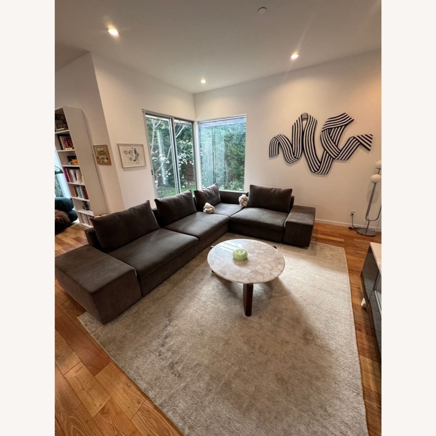 Eilersen Modern Gray Sectional Sofa - image-3