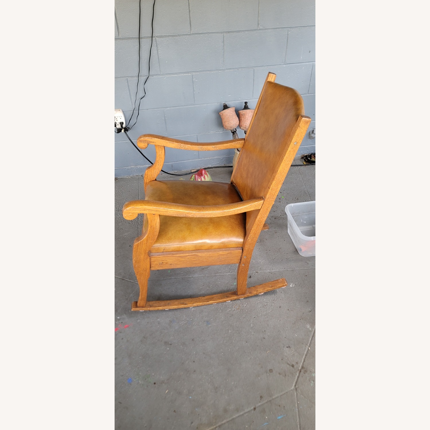 Vintage/Antique Dark Brown Leather Armchair - image-2